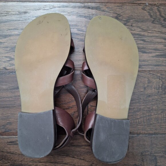 MICHAEL Michael Kors Brown Leather Sandals - Picture 5 of 6